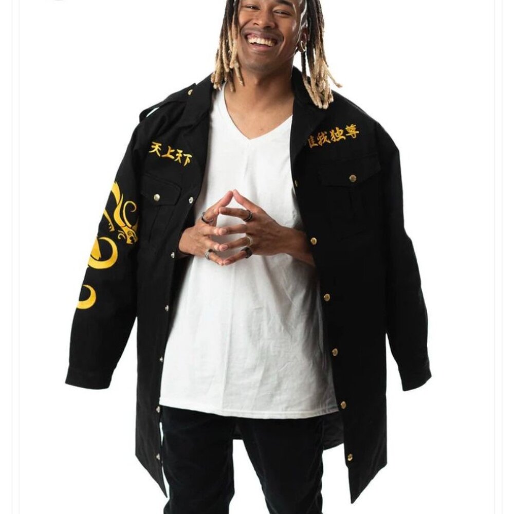 Anime Gear Guru TOKYO REVENGERS Embroidered Weatherproof Denim Jacket 5'8- 6'11